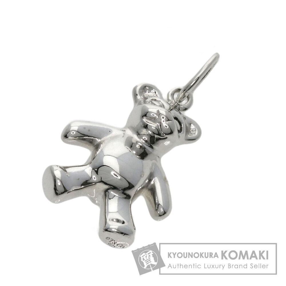 Tiffany Co Bear Charm Pendant Silver